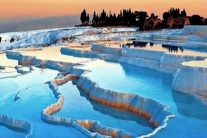 Pamukkale al atardecer